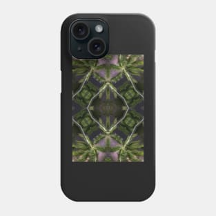 Natural pattern of palm trees at night Phone Case