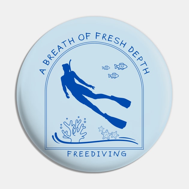 A Breath of Fresh Depth - Freediving | Freediver | Ocean lover | Diver | Apnea Pin by Punderful Adventures