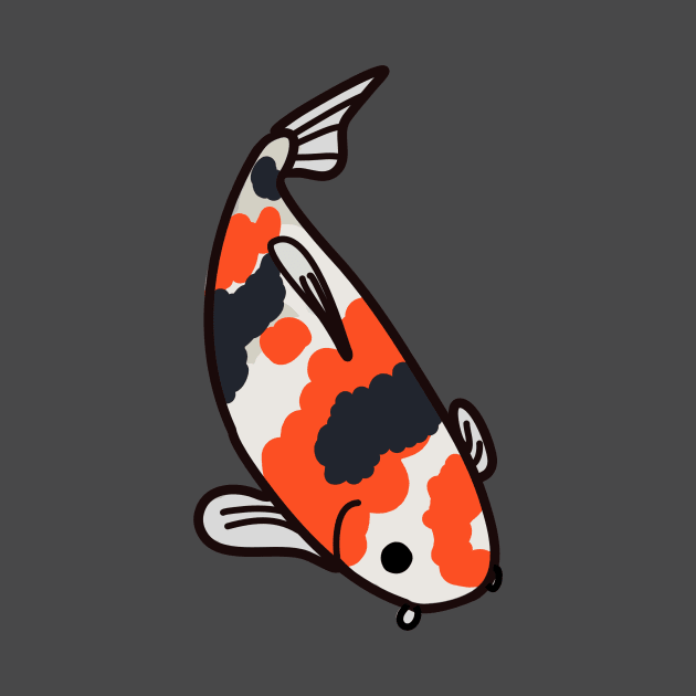 Cute Koi Fish by Lyuda