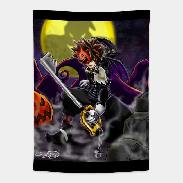 Welcome to Halloween Town Tapestry by JenX