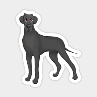 Black Great Dane Dog Magnet