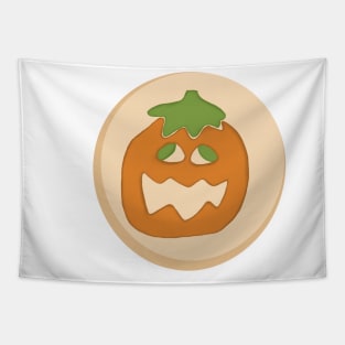 Jack-o'-lantern sugar cookie Tapestry