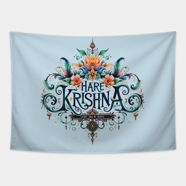 Hare Krishna Tapestry by Total 8 Yoga