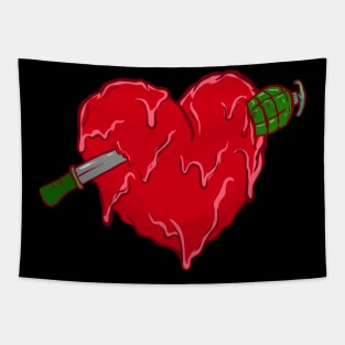 War makes Broken Heart Tapestry