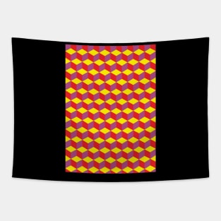 3D Cube Pattern Tapestry