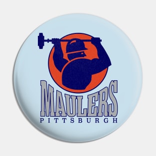 Defunct Pittsburgh Maulers USFL Football 1984 Pin