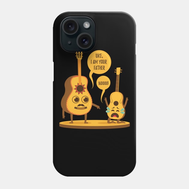 Uke I Am Your Father Ukulele Guitar Phone Case by aneisha