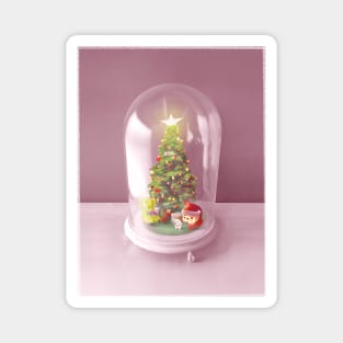 Christmas Bell Jar Magnet