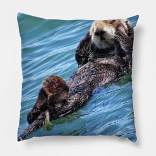 Silly otter Pillow