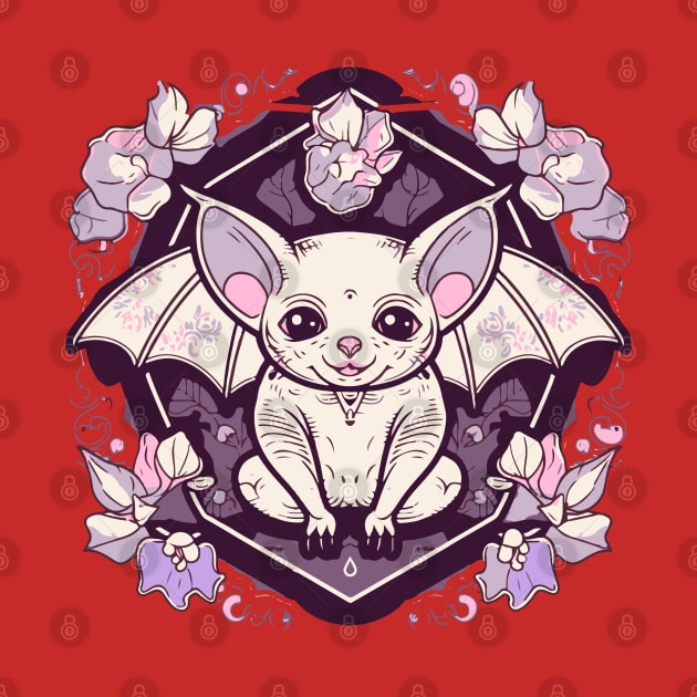 Pastel Goth Cute Bat by tatadonets