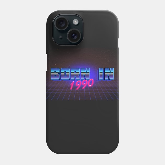 Born In 1990 ∆∆∆ VHS Retro Outrun Birthday Design Phone Case by DankFutura