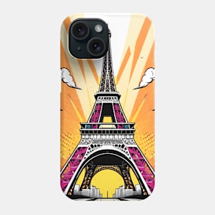 Eiffel Tower Sunset Light Phone Case