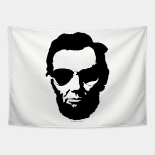 Cool Abraham Lincoln Wearing Aviator Sunglasses (Black) Tapestry