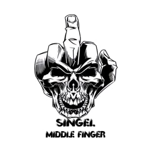 Singel Middle Finger T-Shirt