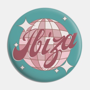 Ibiza Spain Retro Vintage Disco party Design Pin