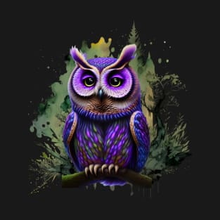 Owl In Forest T-Shirt