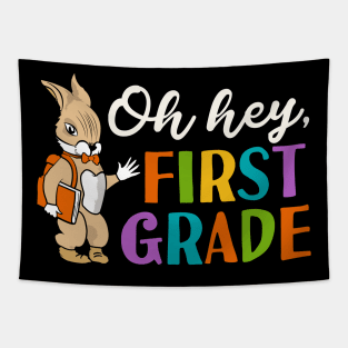 Oh Hey First Grade Back to School Tapestry