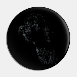 Black Cockapoo / Spoodle dog Pin