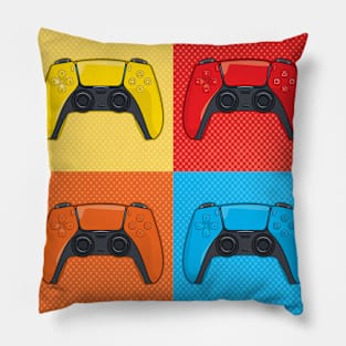 PS5 Pop Art Video Game Controllers Pillow