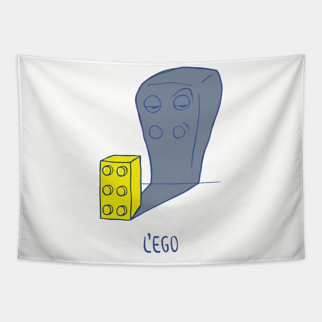 L'EGO (the ego, in french) Tapestry by vectalex