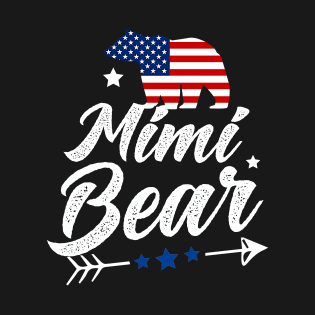 Mimi Bear Patriotic Flag Matching 4th Of July by shanemuelleres