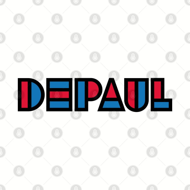 Unique DePaul font with team colors! by MalmoDesigns