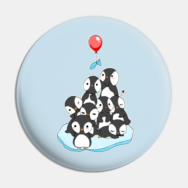 Penguin Mountain Pin by linkitty