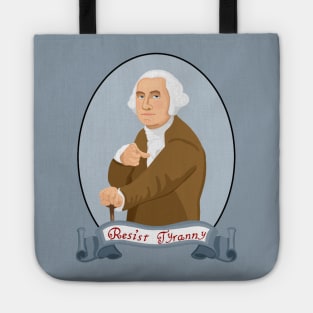 Resist Tyranny Oval (Small Design) Tote