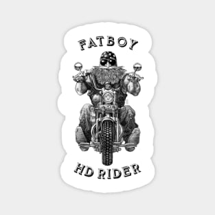 MOTORCYCLE BIKE RIDER - FATBOY RIDER Magnet