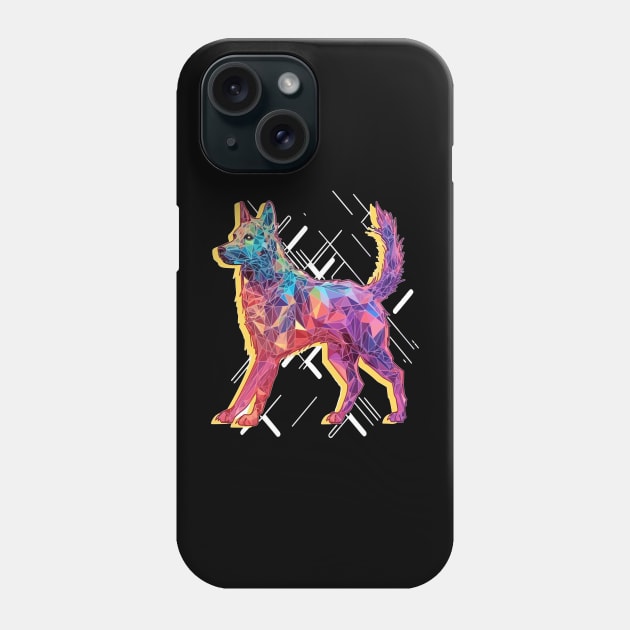 Arty Dog German Shepherd Lover Phone Case by QQdesigns