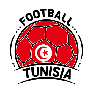 Tunisia Soccer Team The Tunisian Flag on a Soccer Ball T-Shirt