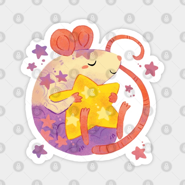 Mouse Star Magnet by MichelleScribbles