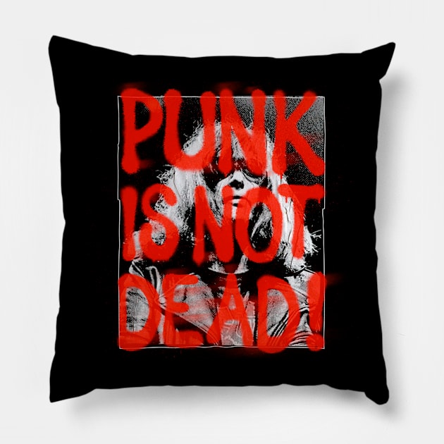 Punk is not Dead yet! Pillow by Aefe