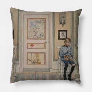 In the Corner. From A Home by Carl Larsson Pillow