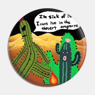 desert, cactus Pin