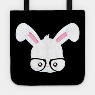 Funny Boys Easter Bunny Face Rabbit Glasses Tote