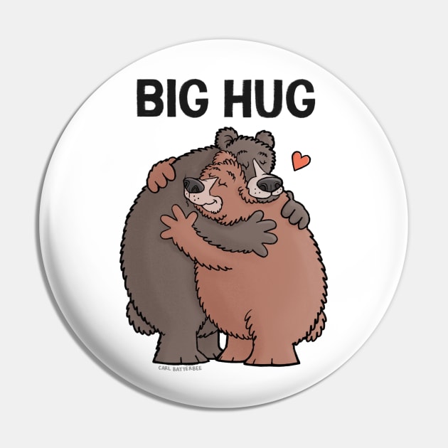 Big Bear Hug Pin by CarlBatterbee