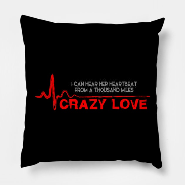 CRAZY LOVE Pillow by Vansa Design