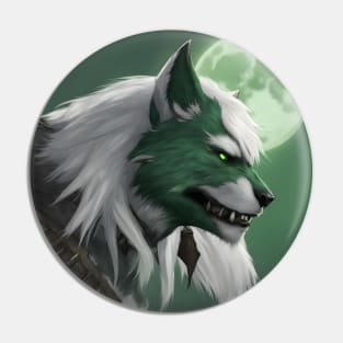 werewolf fantasy art green Pin