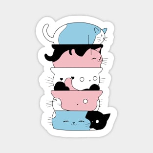 Cute Cat Stack Magnet