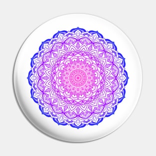 Bisexual Pride Mandala Pin