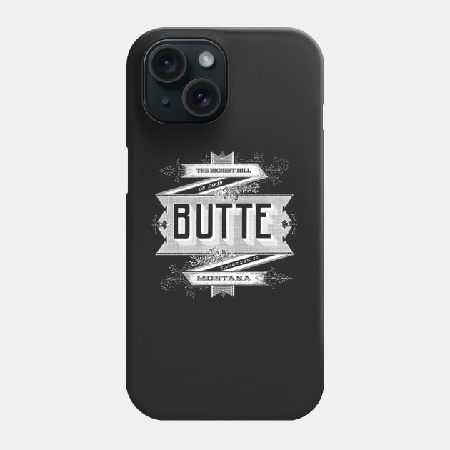 Vintage Butte, MT Phone Case by DonDota