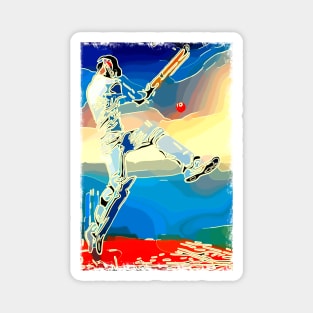 World Cup cricket batsman Magnet