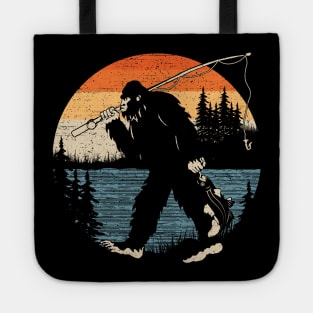 Bigfoot Fishing Sunset Tote