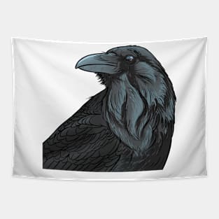 creepy raven Tapestry