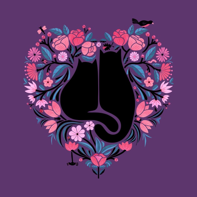 I Heart Cats and Flowers by littleclyde