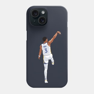 Jordan Poole Back Shot White Qiangy Phone Case