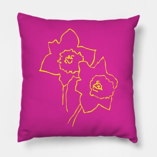 Early Spring Daffodils Pillow