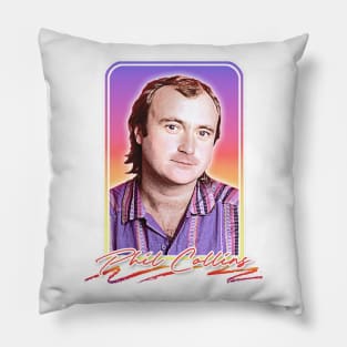 Phil Collins /// Retro 80s Aesthetic Fan Design Pillow