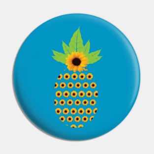 Sunflower Pineapple Pin